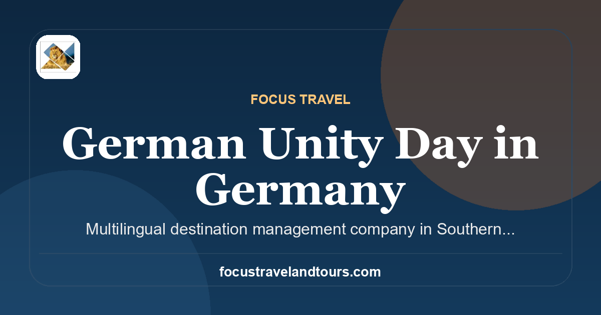 German Unity Day in Germany | Focus Travel